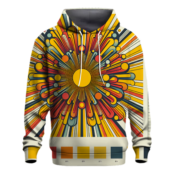 Retro Sunburst Patterns Hoodie