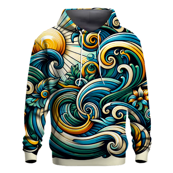 Wave Patterns Hoodie