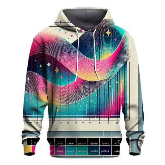 Vibrant Waveform Rhythm Hoodie