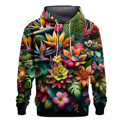 Vibrant Tropical Bloom Hoodie