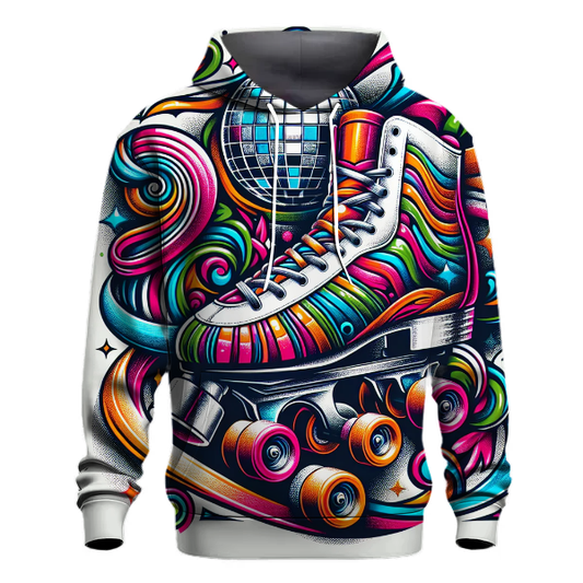 Vibrant Roller Skating Dreams Hoodie