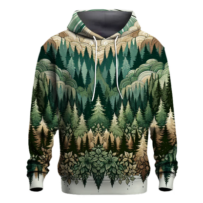 Lush Green Forest Whispers Hoodie