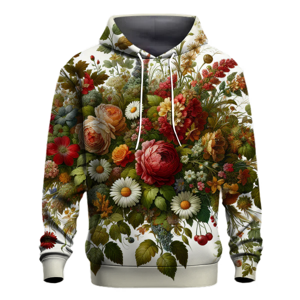 Vintage Tapestry Blooms Hoodie