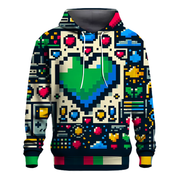 Vintage Game Over Print Hoodie