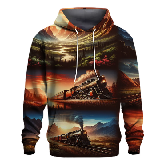 Charming Vintage Trains Hoodie