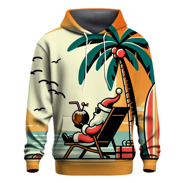 Santa's Beach Vacation Hoodie