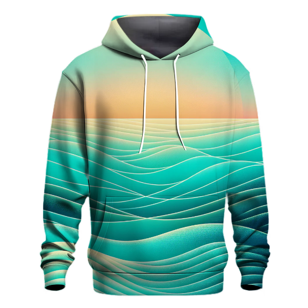 Turquoise Wave Bliss Hoodie