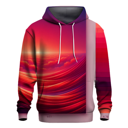 Crimson Sky Burst Hoodie Hoodies Fashion