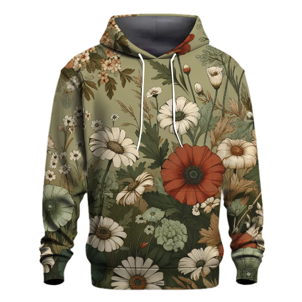 Floral Retro Bloom Hoodie S