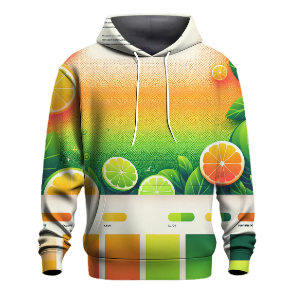 Vibrant Citrus Splash Hoodie