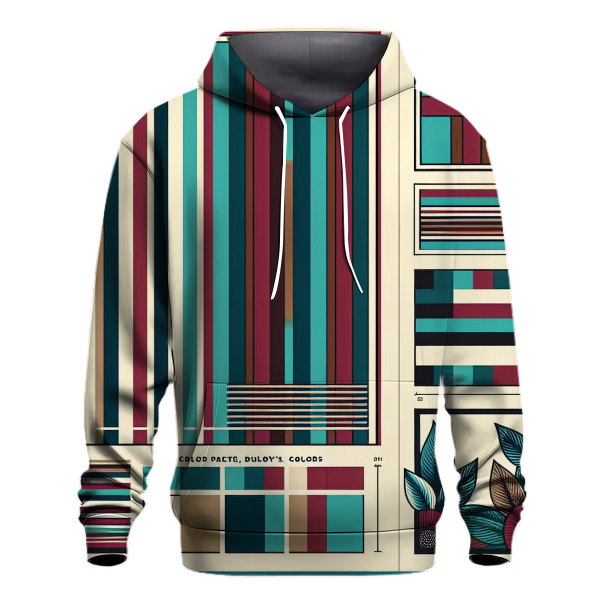 Vintage Graphic Stripes Hoodie