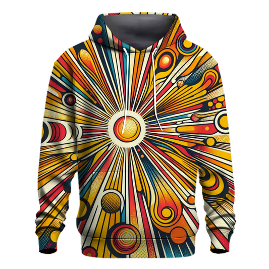 Abstract Sunburst Vibe Hoodie