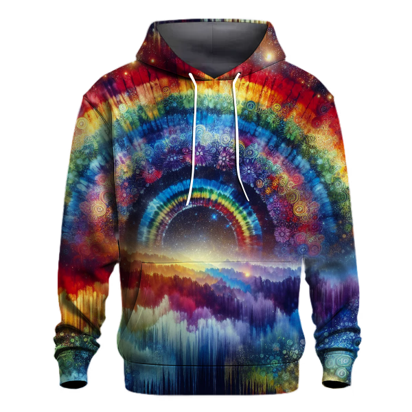 Stellar Rainbow Cascade Hoodie