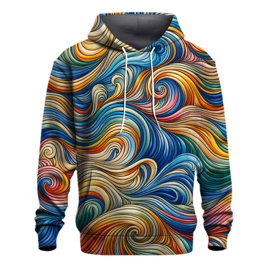 Abstract Wave Patterns Hoodie