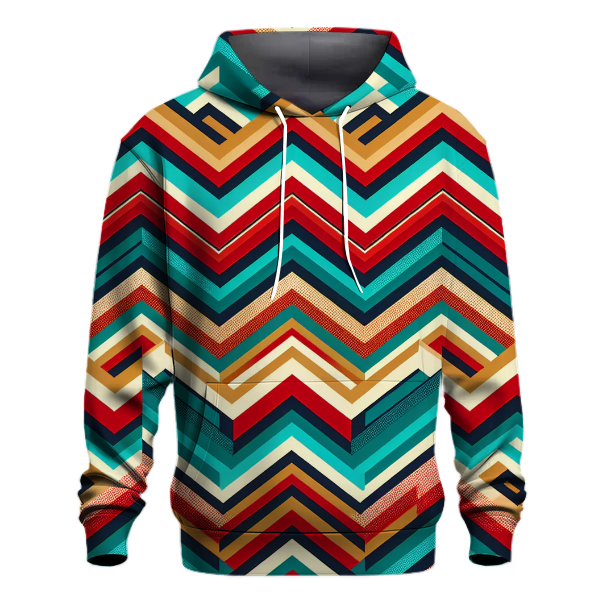 Vibrant Chevron Craze Hoodie