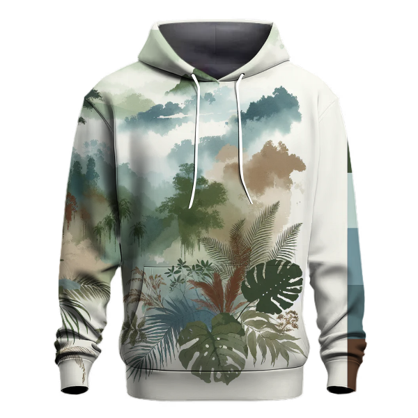 Misty Rainforest Tie-dye Design Hoodie