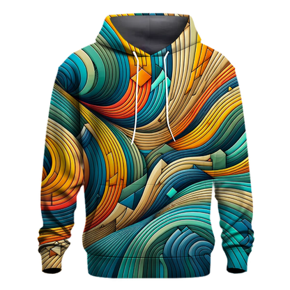 Abstract Geometric Waves Hoodie