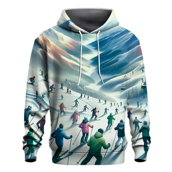 Skiing Snow Adventures Hoodie