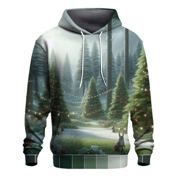 Whimsical Christmas Forest Hoodie