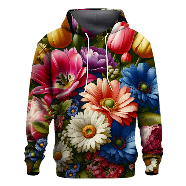 Vibrant Floral Bouquet Hoodie