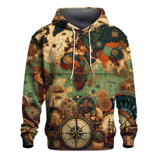 Vintage Travel Maps Hoodie