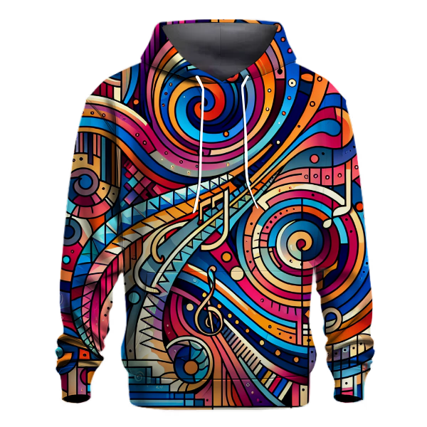 Vibrant Geometric Jazz Hoodie