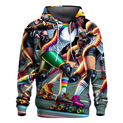 Roller Derby - Track Turmoil Hoodie Custom Hoodies