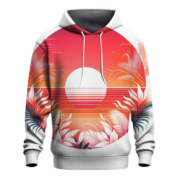 Flamingo Sunset Fade Hoodie Hoodies Fashion