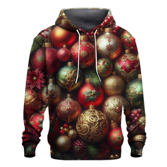 Vintage Christmas Ornaments Hoodie