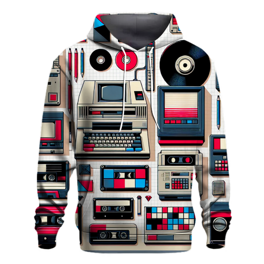 Vintage Tech Aesthetics Hoodie