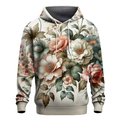 Vintage Garden Blossoms Hoodie