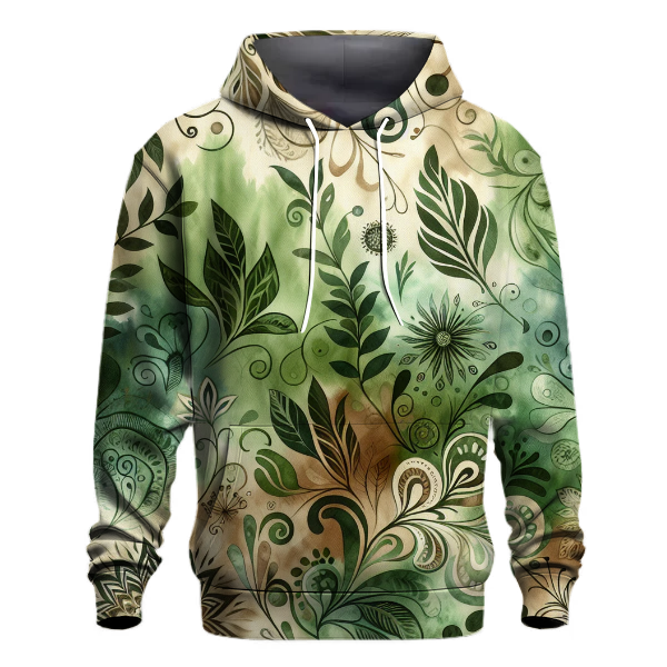 Whimsical Forest Tie-Dye Hoodie