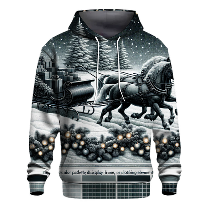 Vintage Holiday Sleigh Ride Hoodie