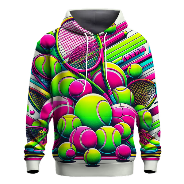 Vintage Neon Tennis Hoodie