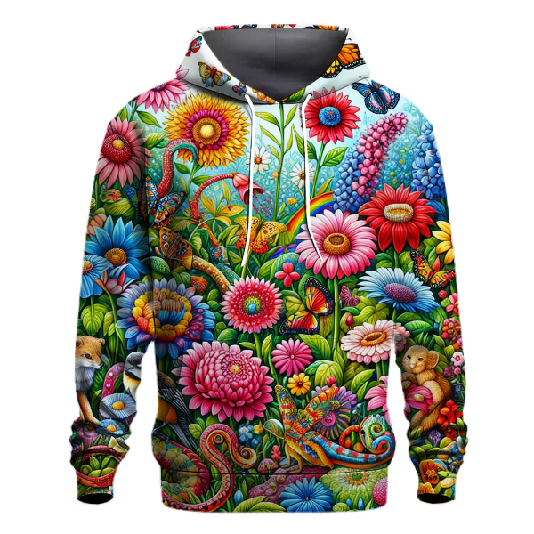 Whimsical Garden Parade Hoodie