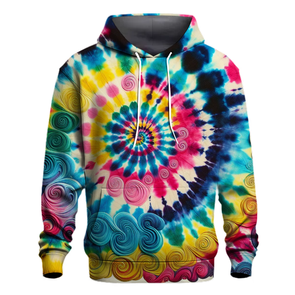 Vibrant Tie Dye Swirls Hoodie