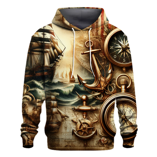 Vintage Nautical Voyage Hoodie