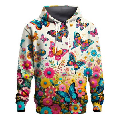 Whimsical Butterfly Garden Hoodie