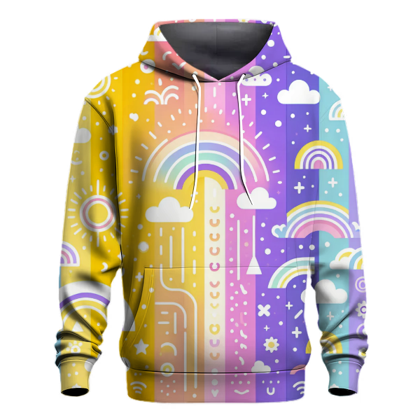 Whimsical Rainbow Flow Hoodie