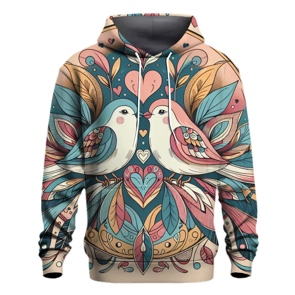 Vintage Love Birds Hoodie