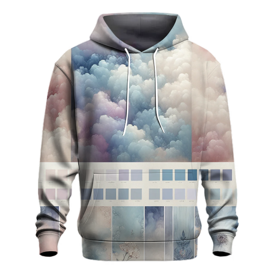 Whimsical Clouds Tie-dye Design Hoodie