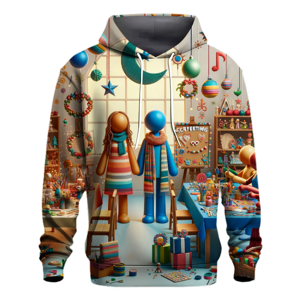 Whimsical Elf Workshop Hoodie