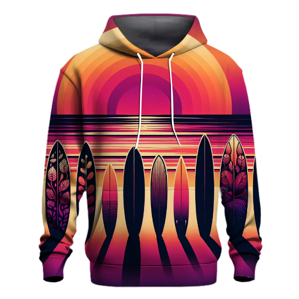 Vintage Sunset Surf Hoodie