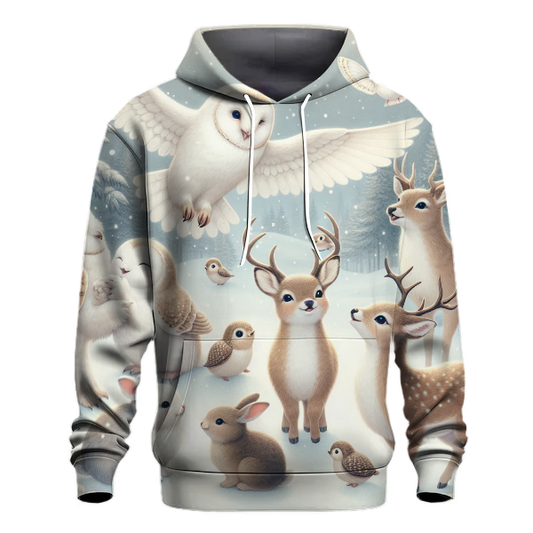 Winter Woodland Critters Hoodie