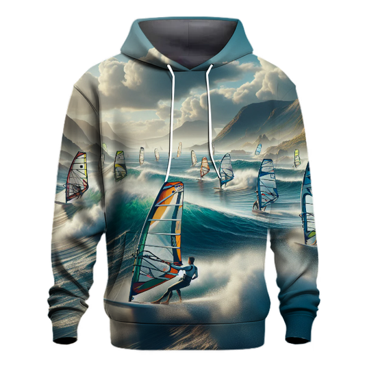 Windsurfing Waves Hoodie