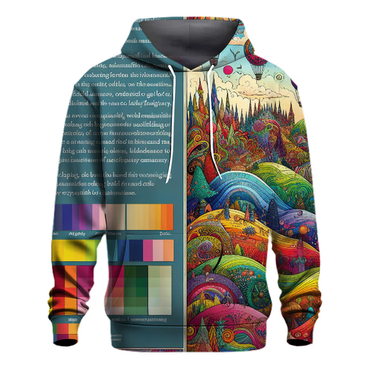 Whimsical Fantasy Landscape Hoodie