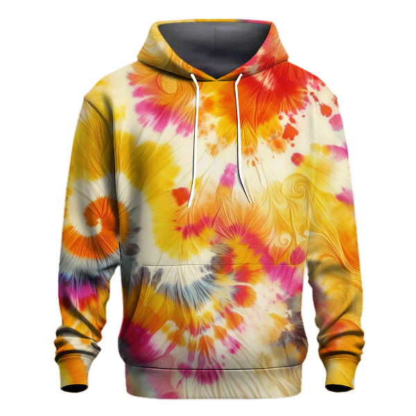 Vibrant Sunrise Tie-Dye Hoodie