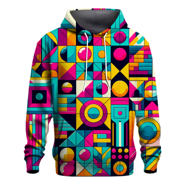 Vibrant Geometric Fun Hoodie