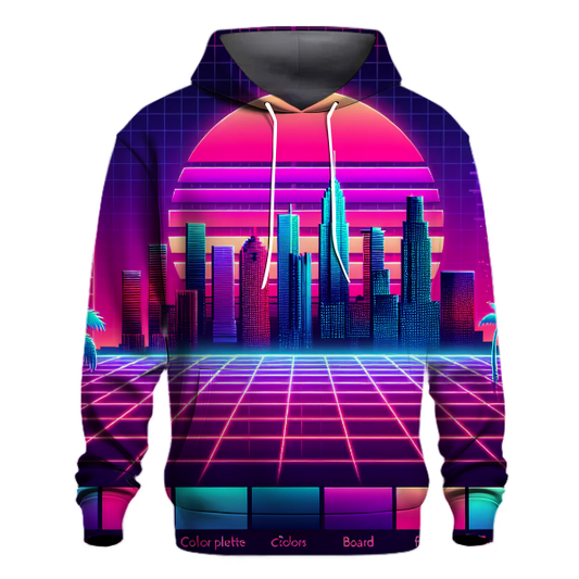 Vaporwave Skyline Hoodie