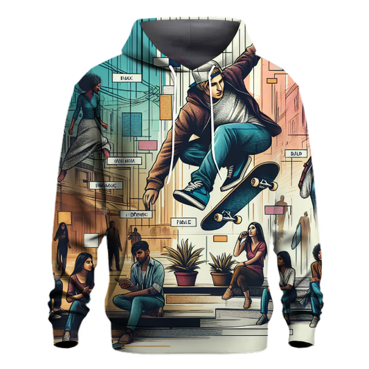 Skateboarding Groove Hoodie